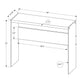 Accent Console Table For Entryway, Glossy Spacious Surface