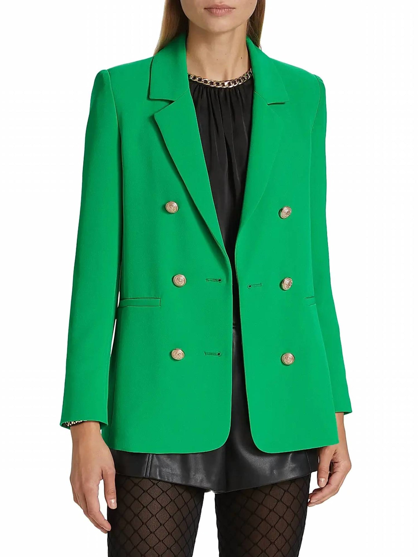 Generation Love - Leighton Double-breasted Crepe Blazer