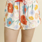 Aureum - Women's Floral Shorts With Tie