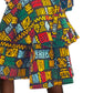 India Batik - Two Piece Rasta Wrap Blouse And Skirt Set