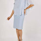 Frank Lyman - Chiffon Drape Dress With Bead Detail