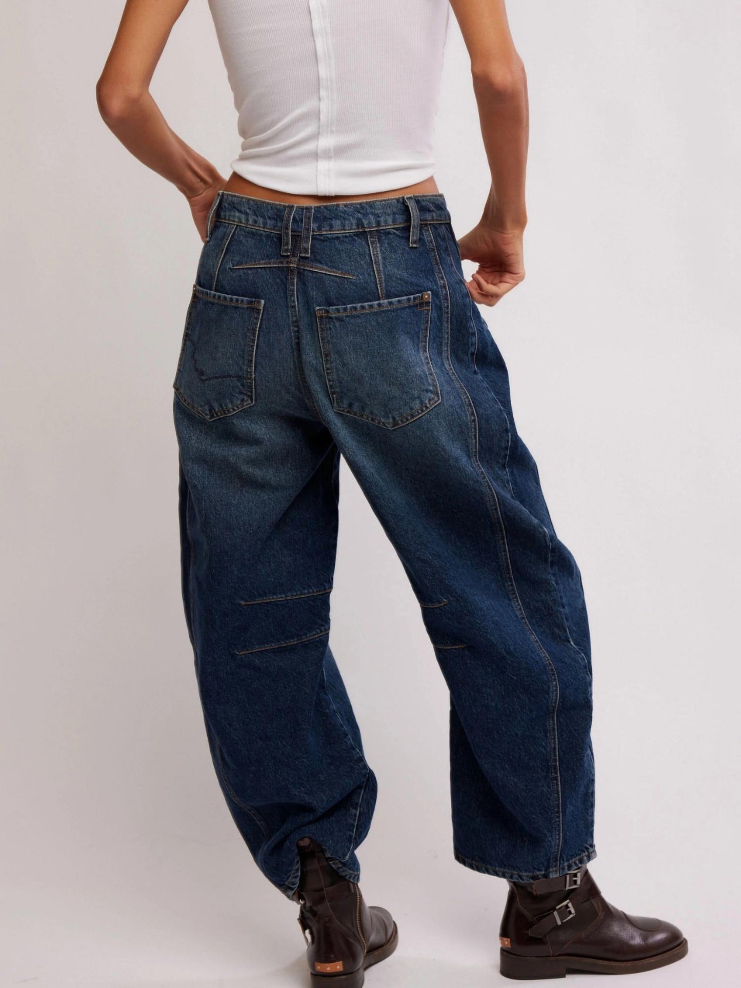 Free People - Good Luck Mid Rise Barrel Jeans