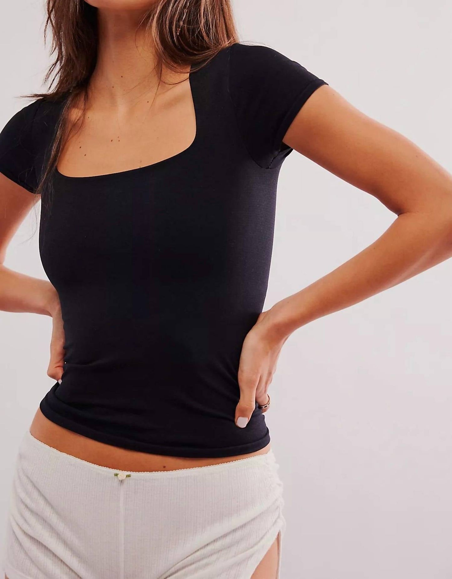 Free People - Clean Lines Baby Tee