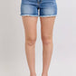 Judy Blue - High Waist Fray Hem Denim Short