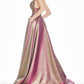 Ashleylauren - Sparkle V-neck Gown