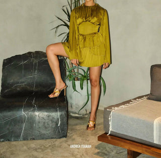 Andrea Iyamah - Women's Lenti Pleated Mini Dress