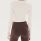 Splits59 - Louise Rib Long Sleeve Crop Top