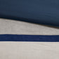 7 Piece Faux Suede Comforter Set Blue King