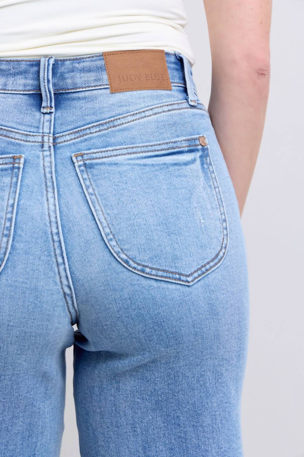 Judy Blue - High Waist Vintage Wash Retro Wide Leg
