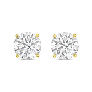 Diana M Jewels - 10.00 Cts Round Lab Grown Stud Earrings