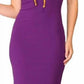 Vanilla Monkey - Women's Contrast Techno Crepe Midi Dress