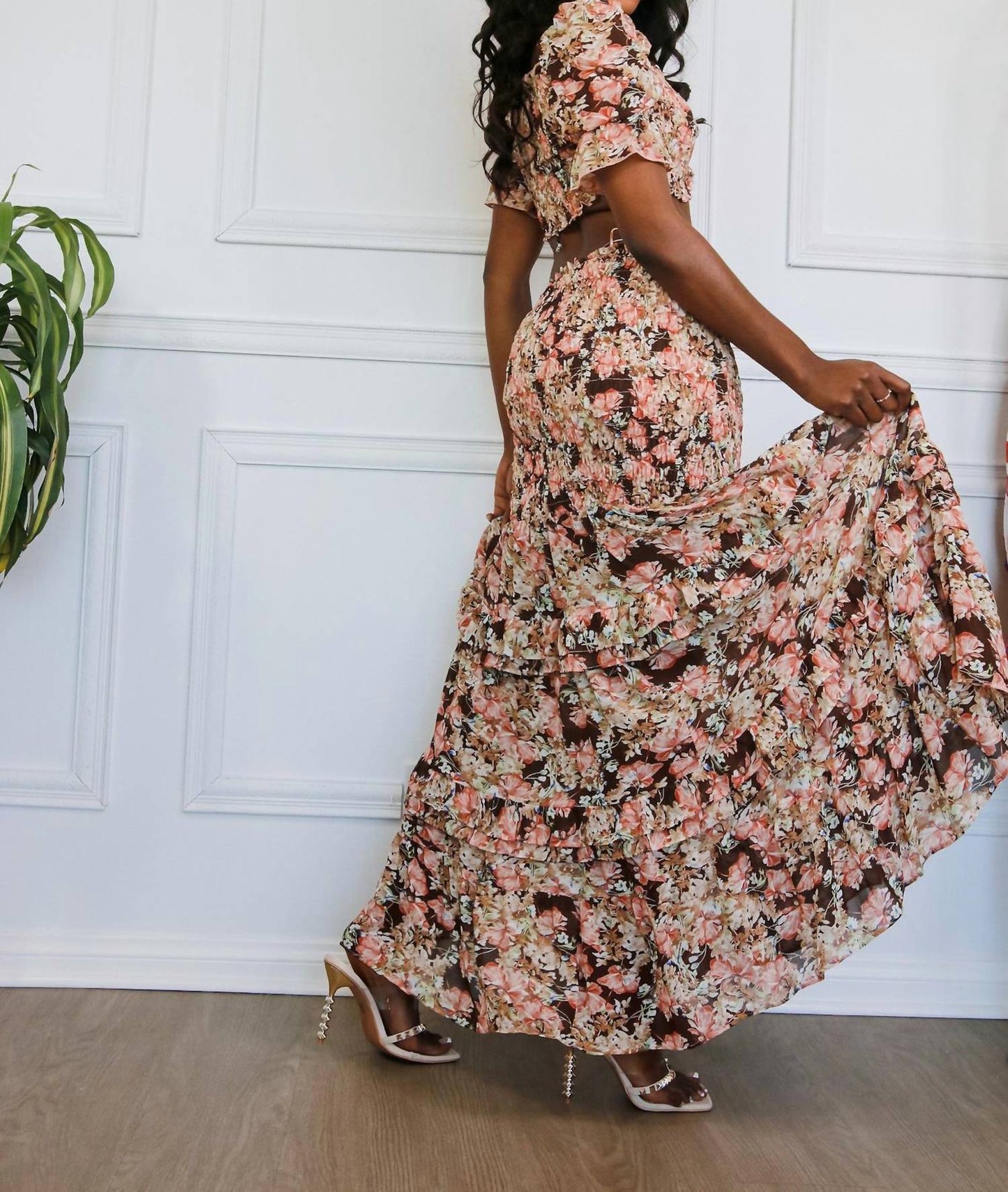 Little Secret Of Mine - Women's Ruffle Maxi Skirt Set