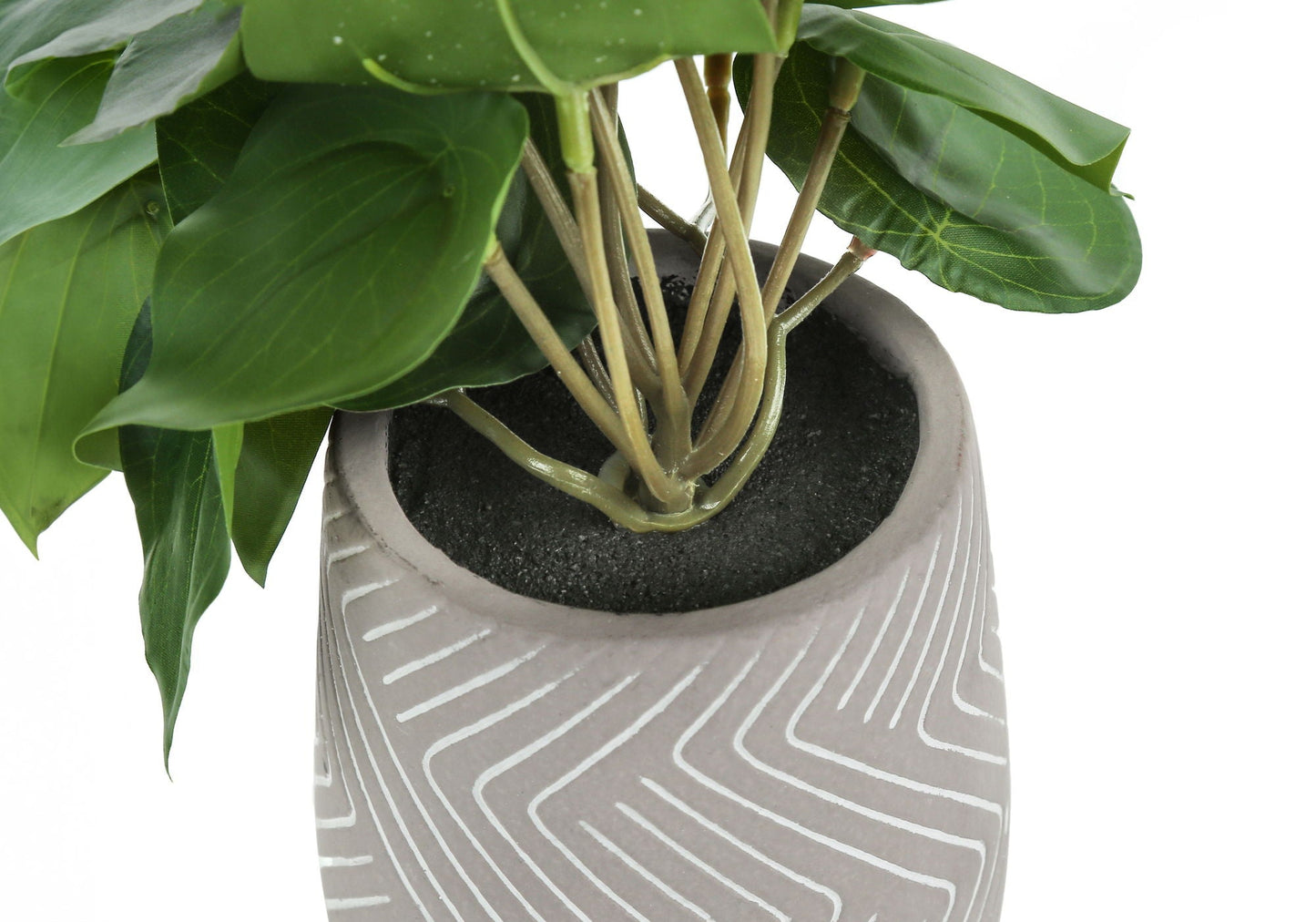 8" Tall Artificial Alocasia Plant Set of 2
