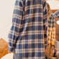 Blu Pepper - Oversized Flannel Shacket