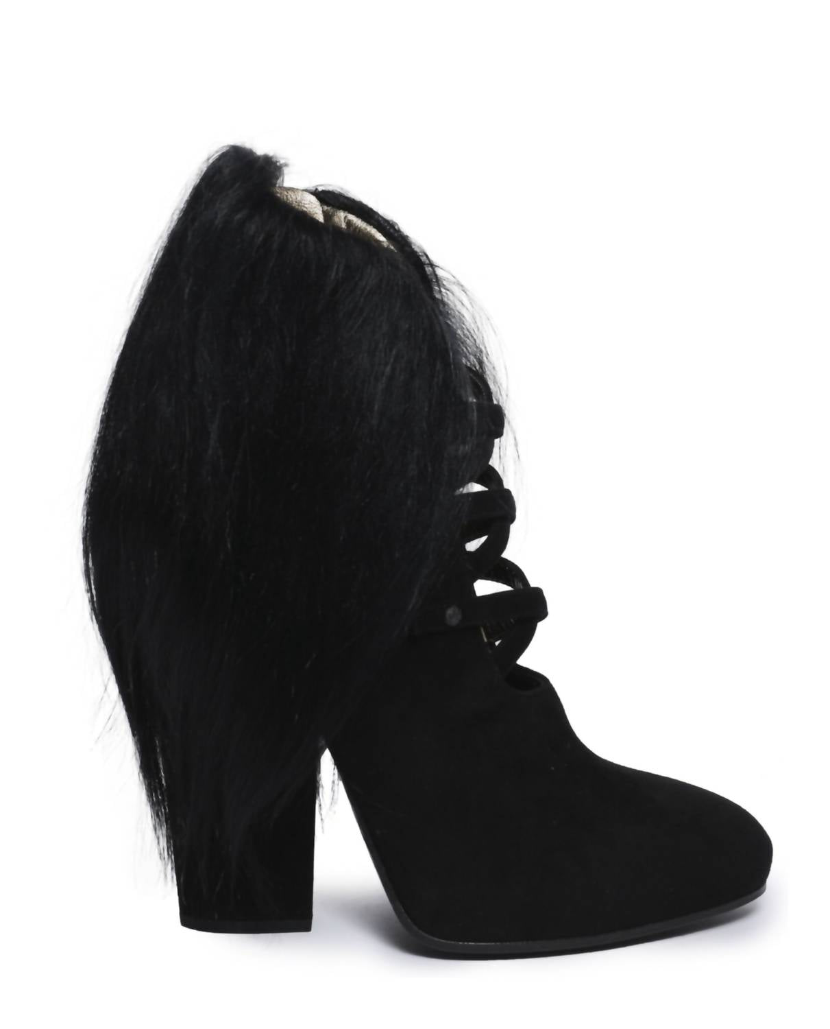 Bottega Veneta - Women's Fur Heels