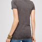 Urban X - Burnout Washed Dark Charcoal V-neck Tee