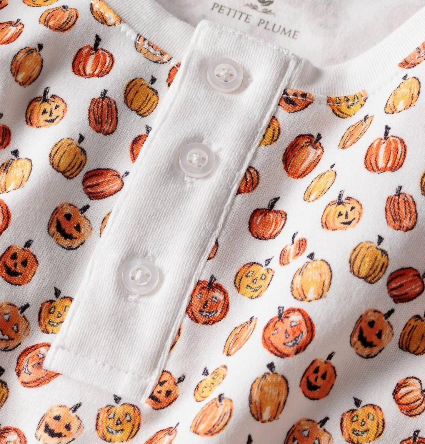 Petite Plume - Girls Pumpkin Pima Pajama Set