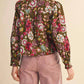 &Merci - Floral Ruffled Button Down Top