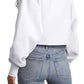 Champion - Reverse Weave Cropped Cut Off Crew Raw Hem Sweatshirt