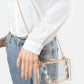 Artini Accessories - Women's Lucite Chain Handle Stadium Box Clutch