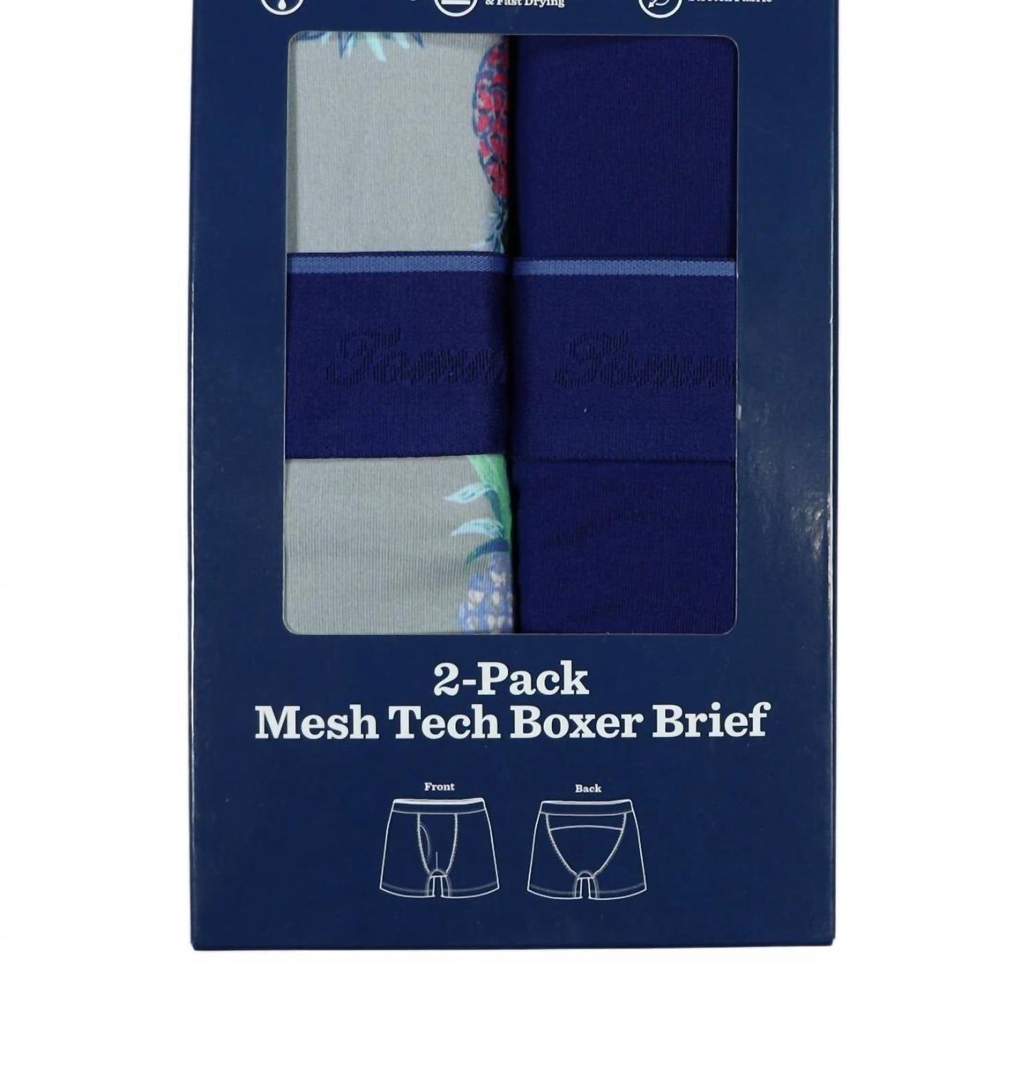 Tommy Bahama - 2-pack Mesh Tech Retail Boxed Boxer Brief Underwear