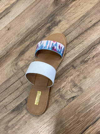 Insignia - Women's Two Strap Tye Dyed Sandals