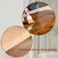 Rustic Solid Wood Console Table with Storage Shelf