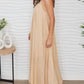 Milio Milano - Spaghetti Strap Textured Gauze Maxi Dress