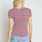 L'Agence - Ressi Fitted Stripe Tee