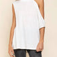 Pol - One Shoulder Ribbed Top