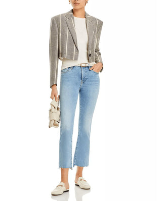 Frame - Le Crop Mini Boot Step Fray Jean