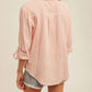 Hem & Thread - Callie Oversized Stripe Button Down Shirt