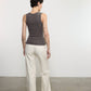 Enza Costa - TEXTURED RIB SLEEVELESS U TOP