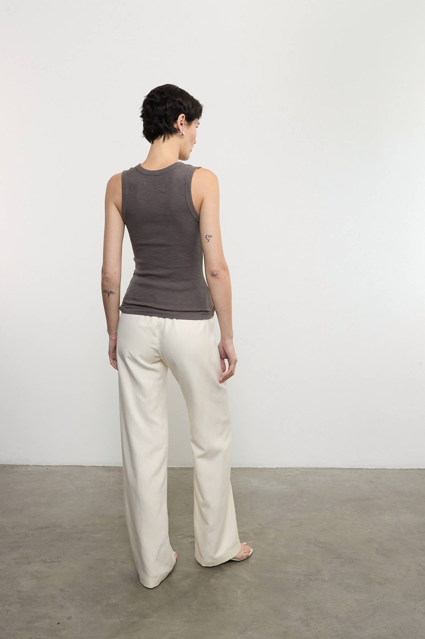 Enza Costa - TEXTURED RIB SLEEVELESS U TOP