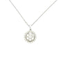 Aamiaa - 1.00 Carat Natural Diamond Round Brilliant Halo Pendant
