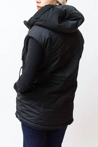 Jocelyn - Shearling Reversible Hooded Vest
