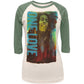 Bob Marley - Women's Love Juniors Raglan Tee