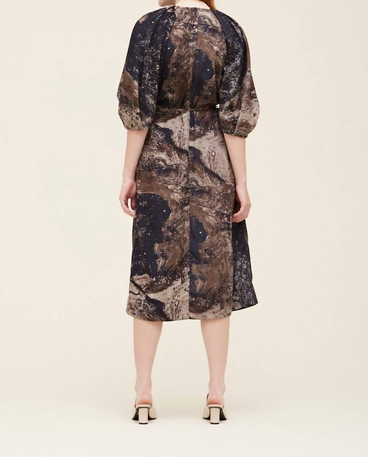 Grade & Gather - Blossom Sleeves Printed Dress