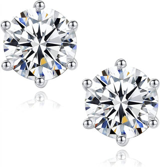 Allyanna Gifts - Women's Prong Moissanite Screwback Earrings