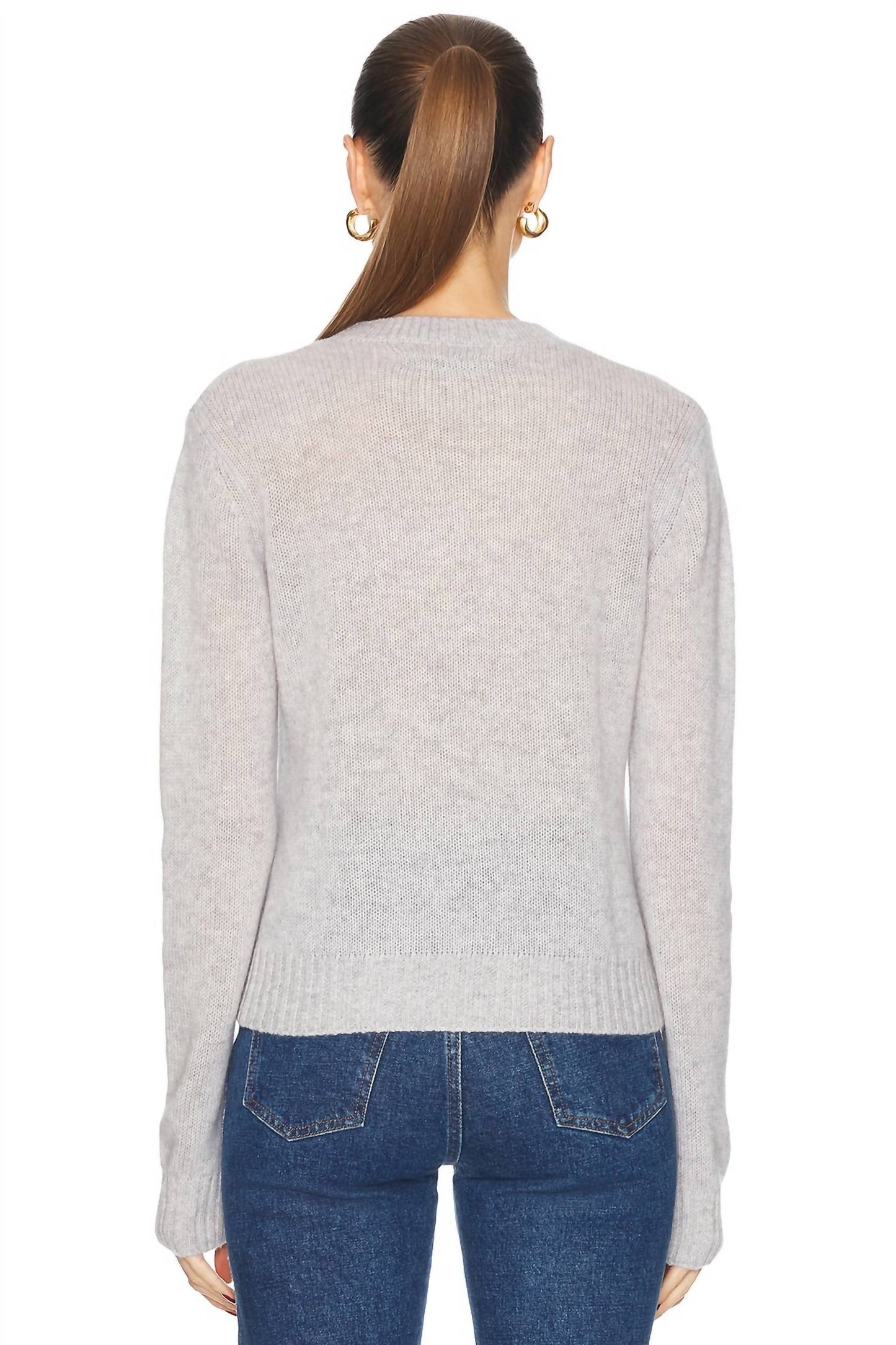 Enza Costa - Cashmere Easy Long Sleeve Crew Neck Sweater