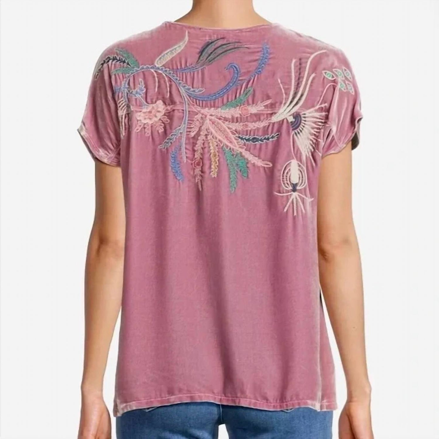 Johnny Was - Antonella Easy Velvet Paneled Tee