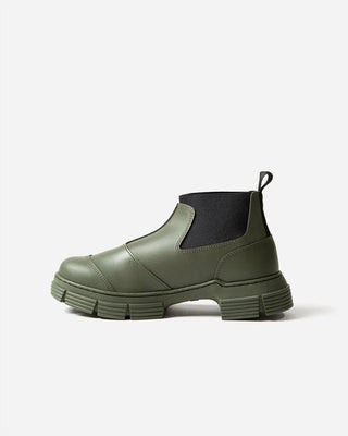 Ganni - WOMEN'S RECYCLED RUBBER CROP CITY BOOT