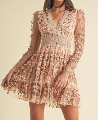 Endless Blu. - Felicity Floral Lace Dress