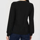 Joseph Ribkoff - V-neck Puff Sleeve Flared Top