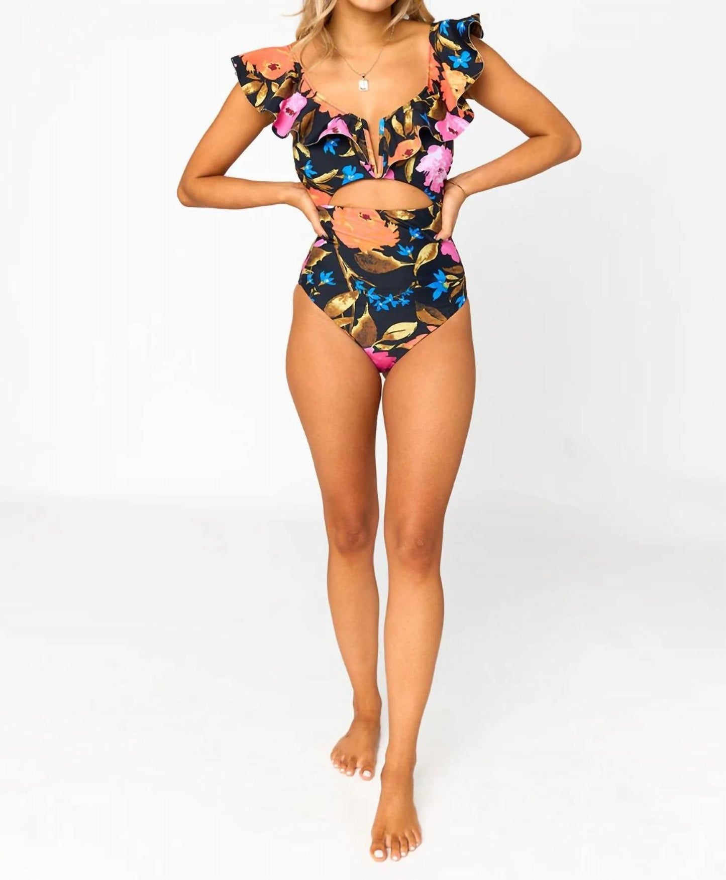 Buddylove - Nite Cut-out Font One-piece