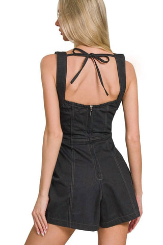Trendsi - Zenana Tie Back Romper