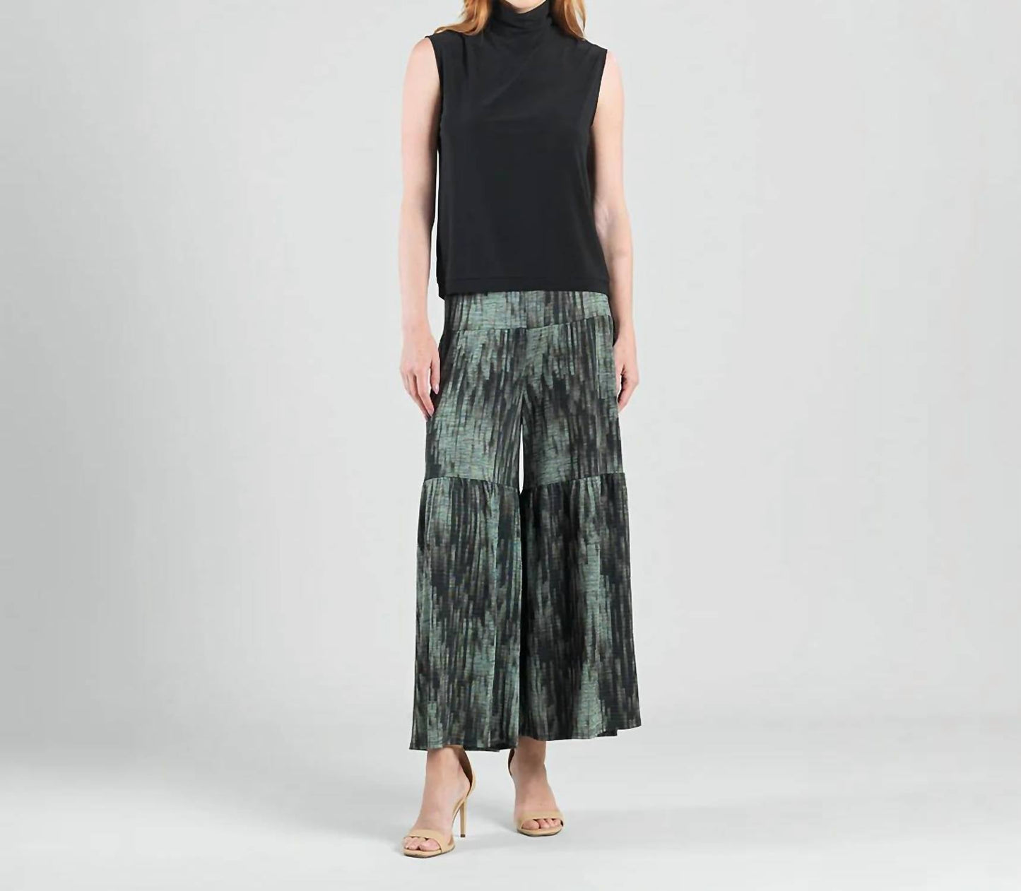 Clara Sunwoo - Crinkle Pleat Knit Wide Leg Pant