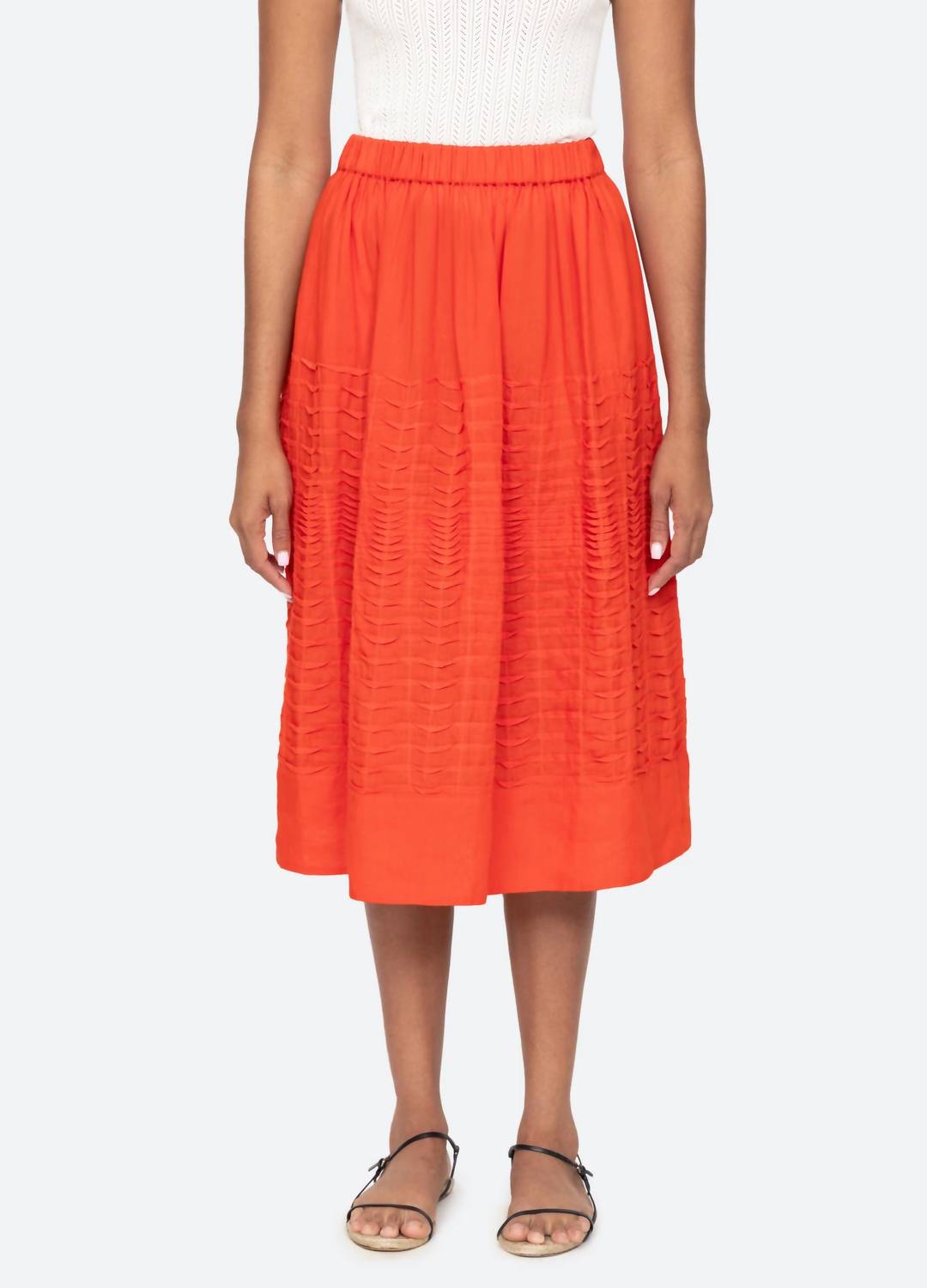 Sea - Zora Pleated Midi Skirt