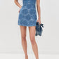 Alice + Olivia - Maryann Floral Cutout Denim Dress