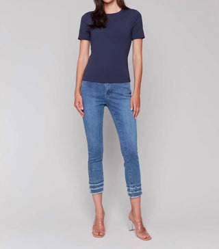 Charlie B - Double Cloth Short Sleeve Tee